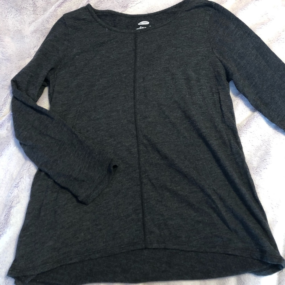 Junior Girl 3/4 Sleeve Gray Shirt